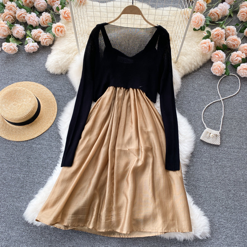 Cute two pieces dress A line fashion dress  437
