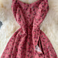 Nettes A-Linie Flora kurzes Kleid Modekleid 402