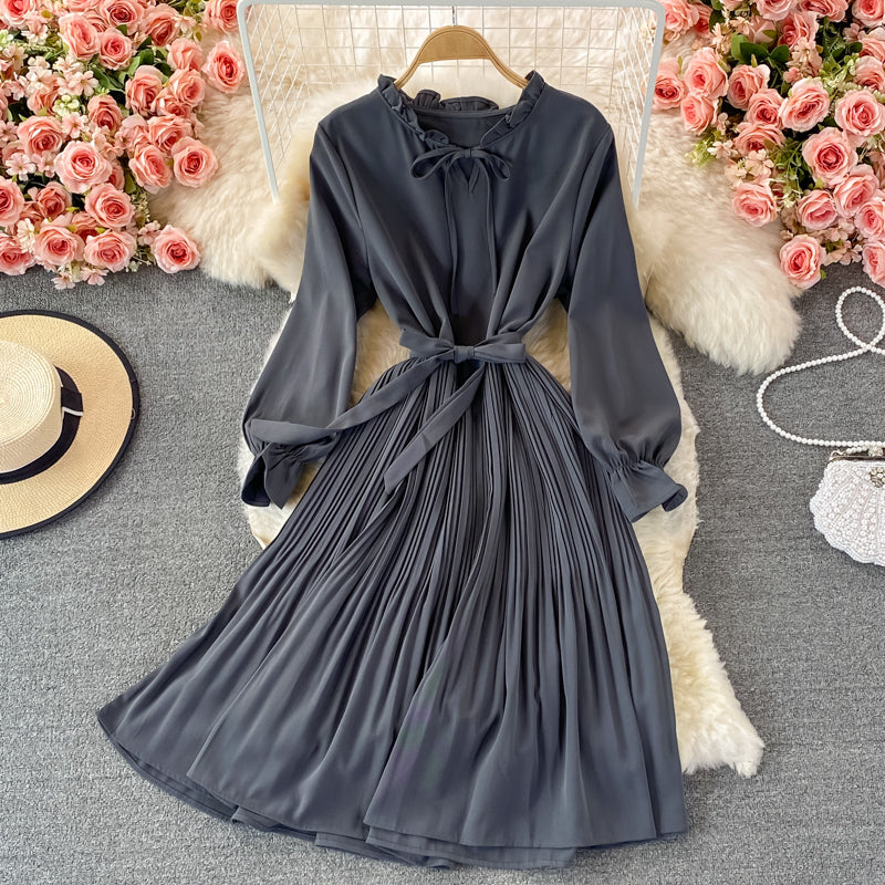 High quality A line long sleeve dress fashion dress  405