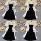 Lovely stitching long sleeve dress  440