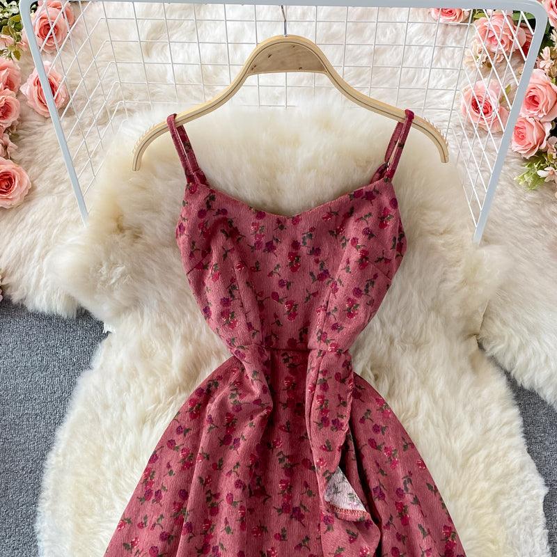 Nettes A-Linie Flora kurzes Kleid Modekleid 402