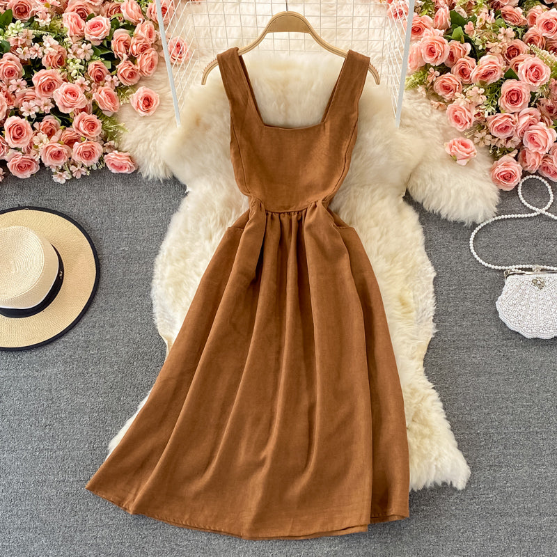 Schönes Kordsamt A-Linienkleid Modekleid 434