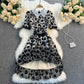Niedliches kurzes A-Linien-Kleid aus Spitze, Modekleid 426