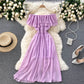 Cute chiffon A line dress fashion dress  637