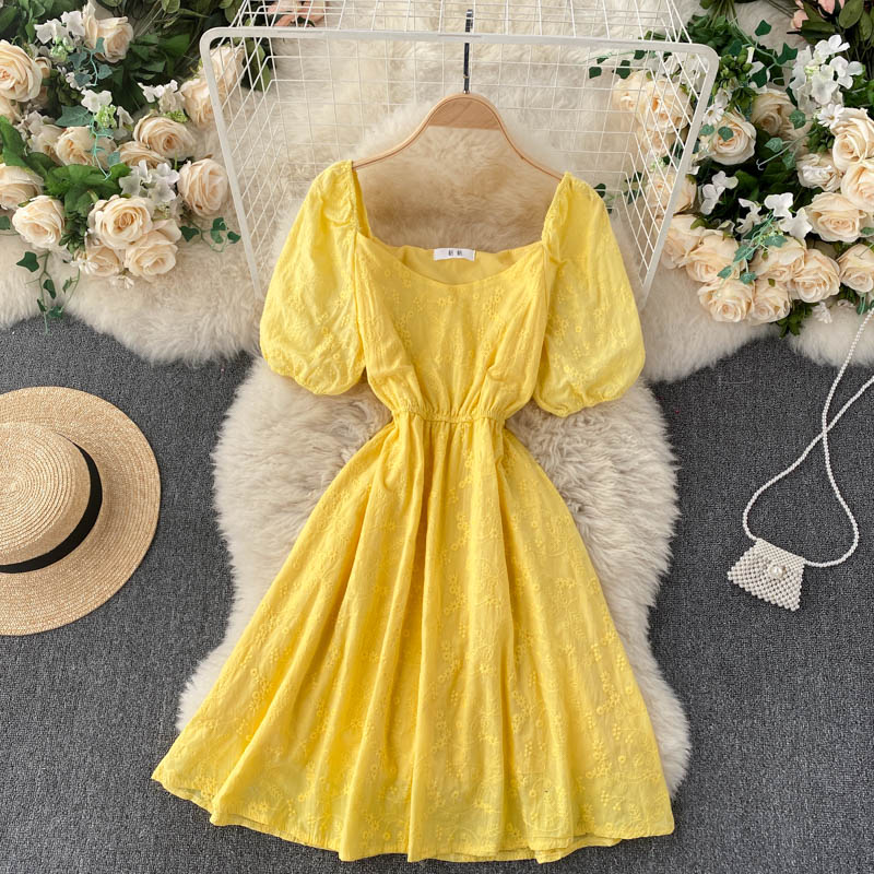 Cute A line short dress fashion dress  640