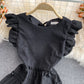 Cute round neck short dress party dress  525