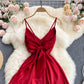 Cute v neck backless dress fashion dress  600
