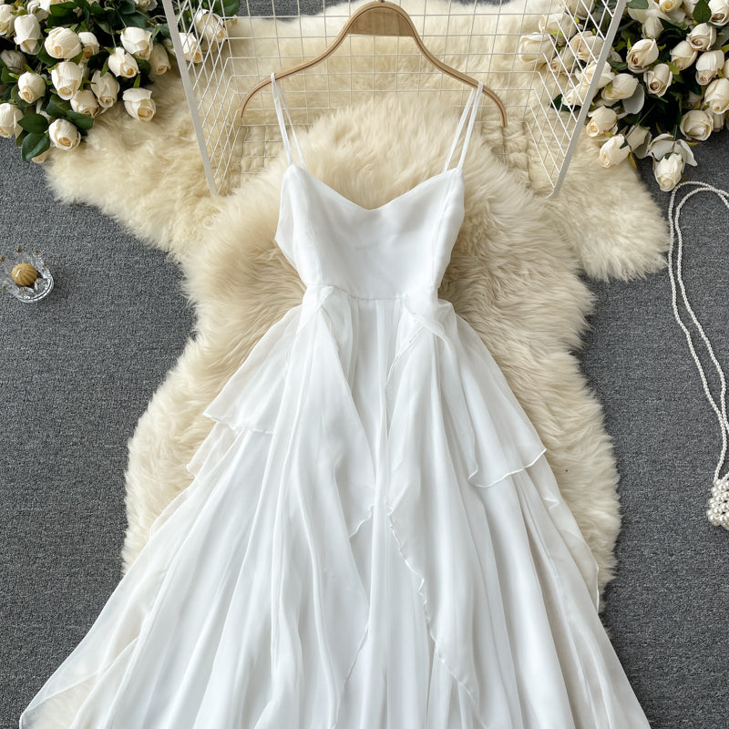Robe courte en tulle à coupe trapèze mignonne et tendance 494