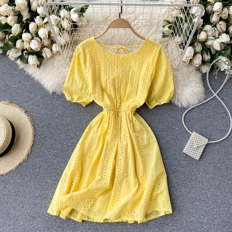 Cute A line short dress fashion dress  638