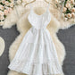 Cute v neck short dress fashion dress  654