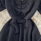 Black A line short dress fashion dress  656