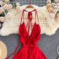 Sexy chiffon backless A line dress  578
