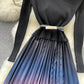 Einfaches Strickkleid mit Farbverlauf Modekleid 399