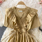 Cute A line v neck short dress fashion dress  549