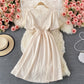 Cute bow short A line dress fashion dress  533