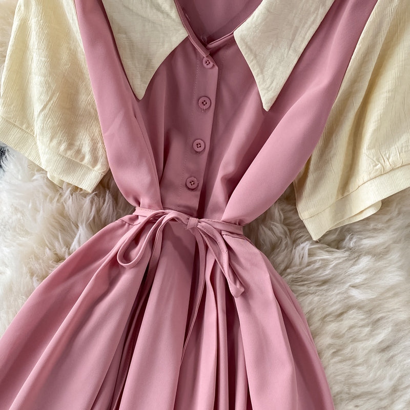 Cute A line short dress fashion dress  635