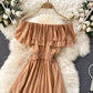 Cute chiffon A line dress fashion dress  637