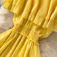 Cute chiffon A line dress fashion dress  637