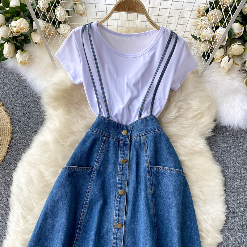 Cute A line two pieces dress  628