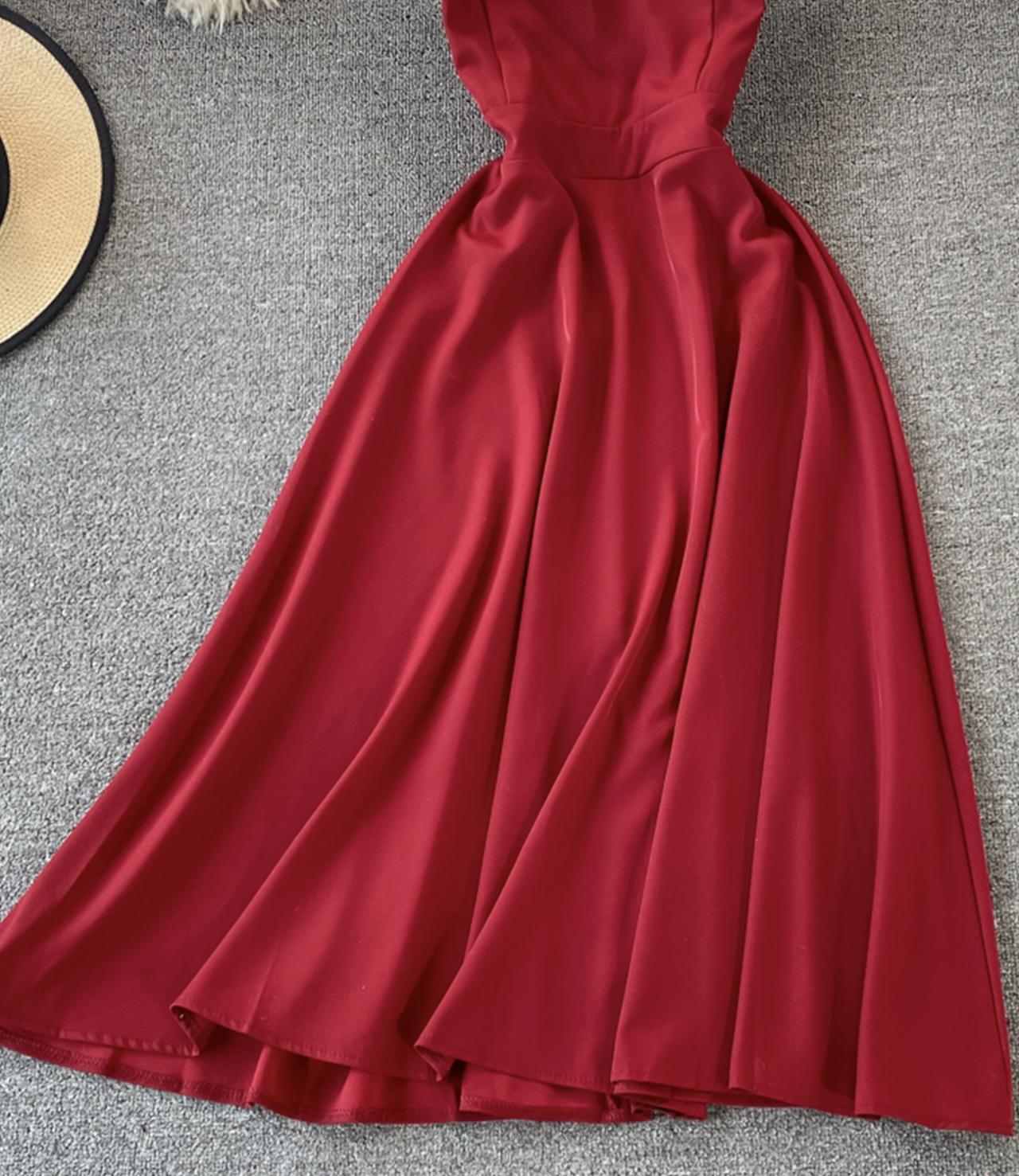 Cute A line short dress fashion dress  670