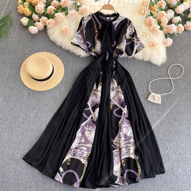 Stylish A line long dress fashion dress  630