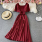 Cute A line short dress simple dress  674