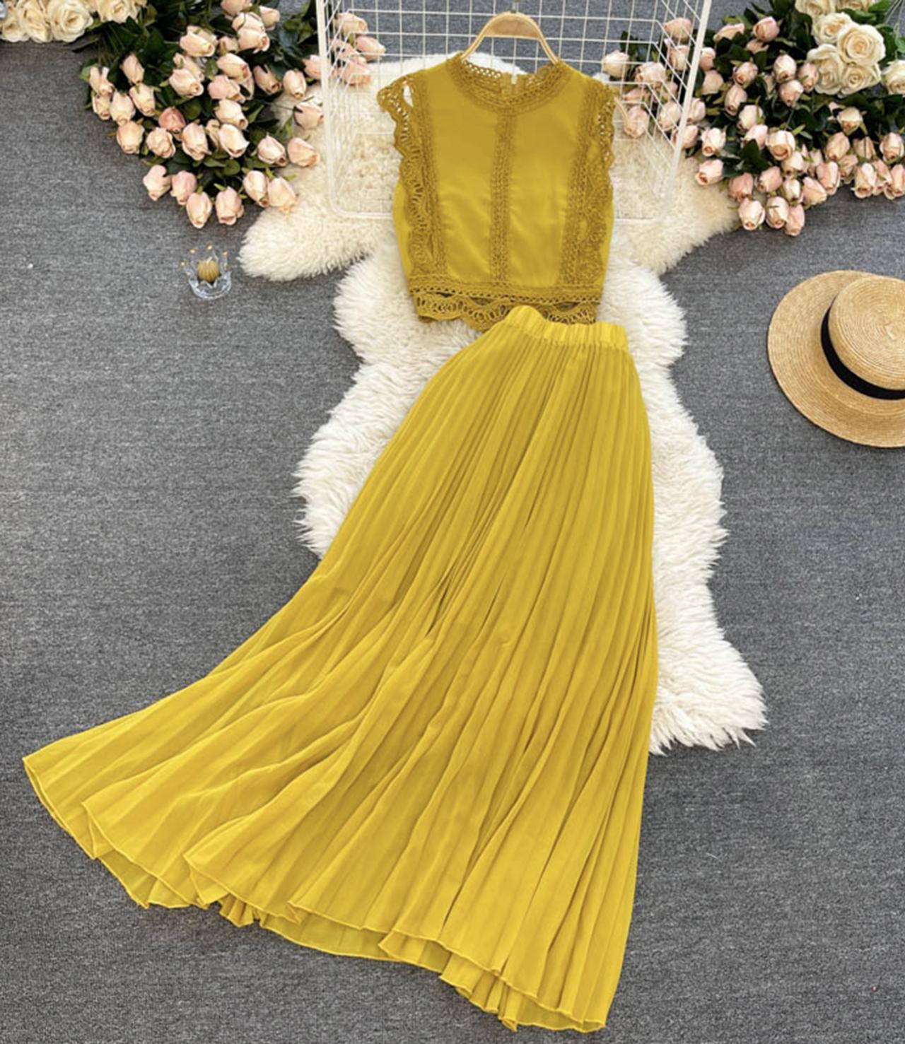 A line chiffon long sleeve dress fashion dress 643
