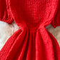 Robe courte trapèze à col rond et jolie robe tendance 498