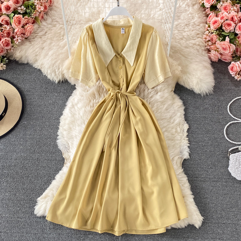 Cute A line short dress fashion dress  635