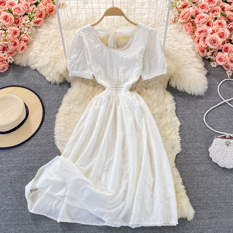 Robe courte à la mode douce en forme de A 545