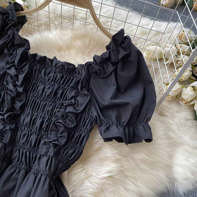 Cute A line short dress fashion dress  660