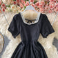 Cute A line short dress fashion dress  641