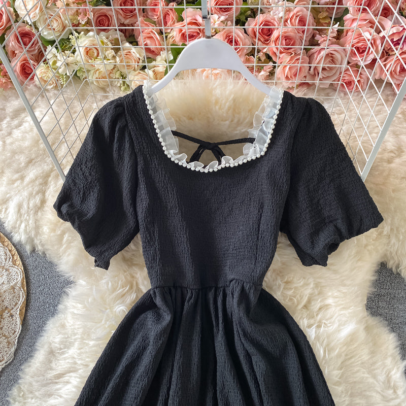 Cute A line short dress fashion dress  641