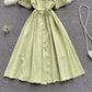 Simple v neck short dress fashion dress  563