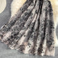 Robe courte trapèze en dentelle noire à la mode 529
