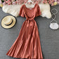 Cute A line short dress simple dress  674