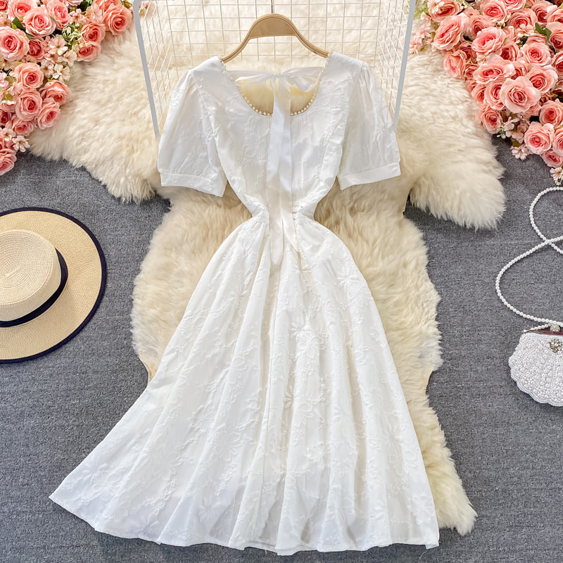 Robe courte à la mode douce en forme de A 545
