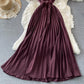 Cute A line dress off shoulder fashion dress  695