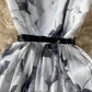 Cute ink print dress A line fashion dress  685