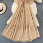 Cute v neck A line dress fashion dress  535