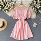 Cute A line short dress fashion dress  638