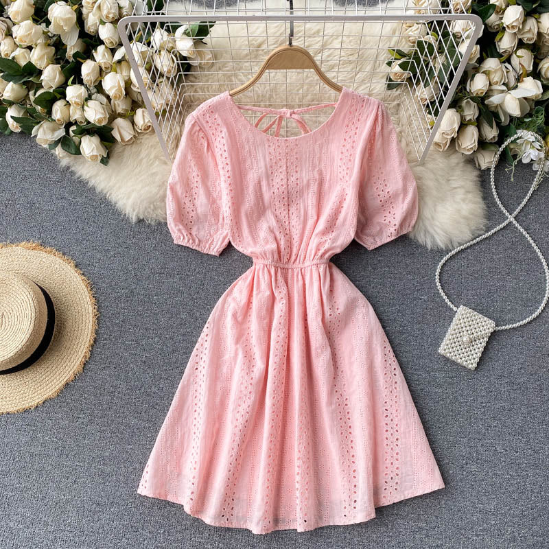 Cute A line short dress fashion dress  638