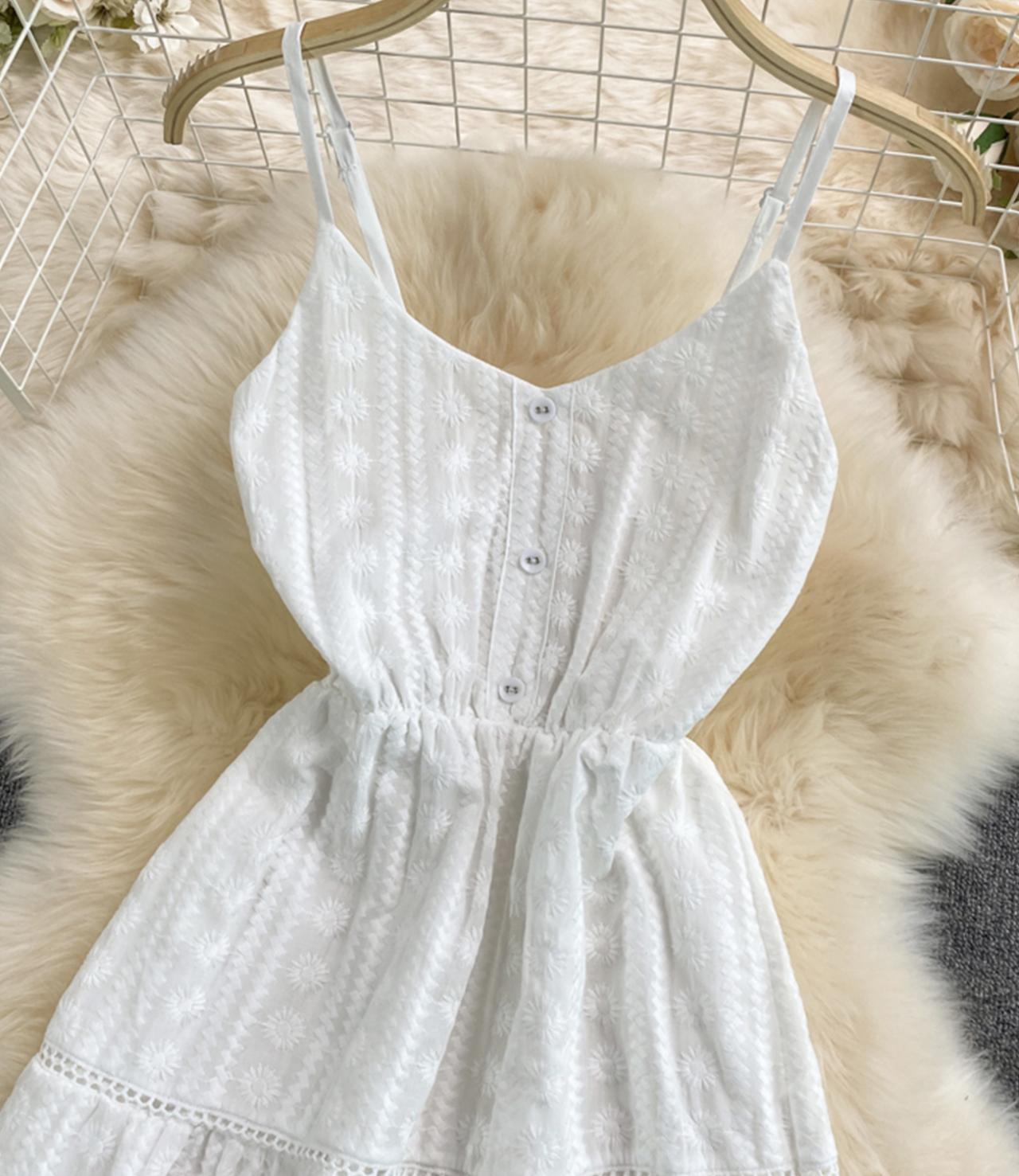 Cute v neck short dress fashion dress  654