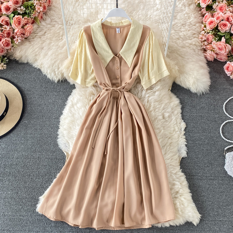 Cute A line short dress fashion dress  635