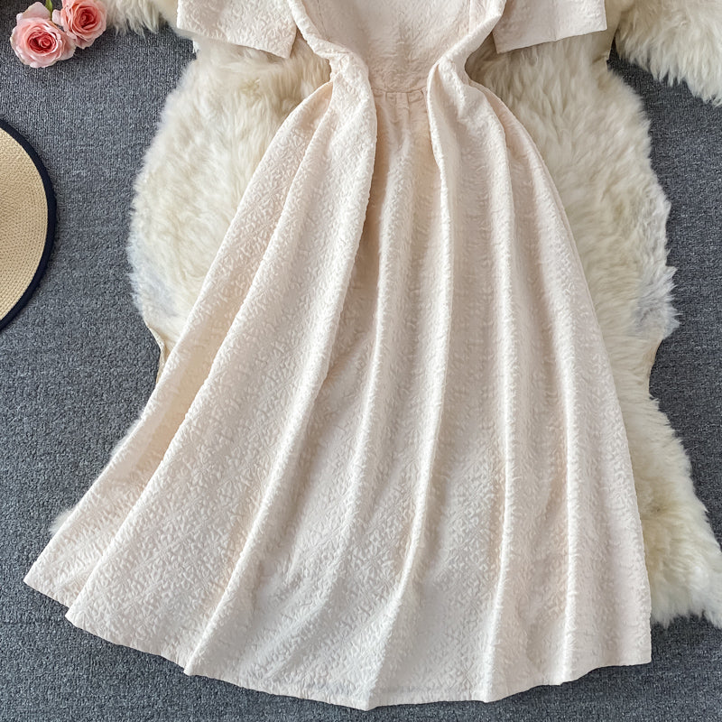 Cute bow short A line dress fashion dress  533