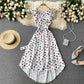 Cute A line high low dress fashion dress  636