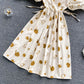 Cute round neck short A line dress fashion dress  562