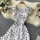 Cute A line high low dress fashion dress  636