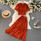 Cute chiffon two pieces dress fashion dress  520