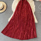 Shiny sequins long dress fashion dress  507